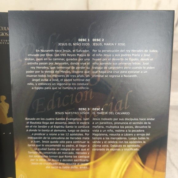 Peliculas Religiosas (DVD, 4-Disc Set) Special Edition Laguna Films Spanish - Picture 5 of 8